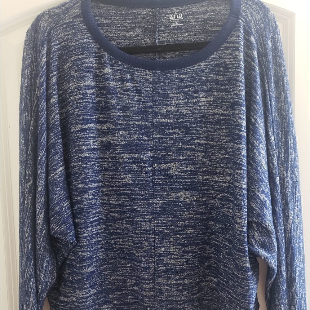 ‎A.N.A Blue and White Soft Sweater